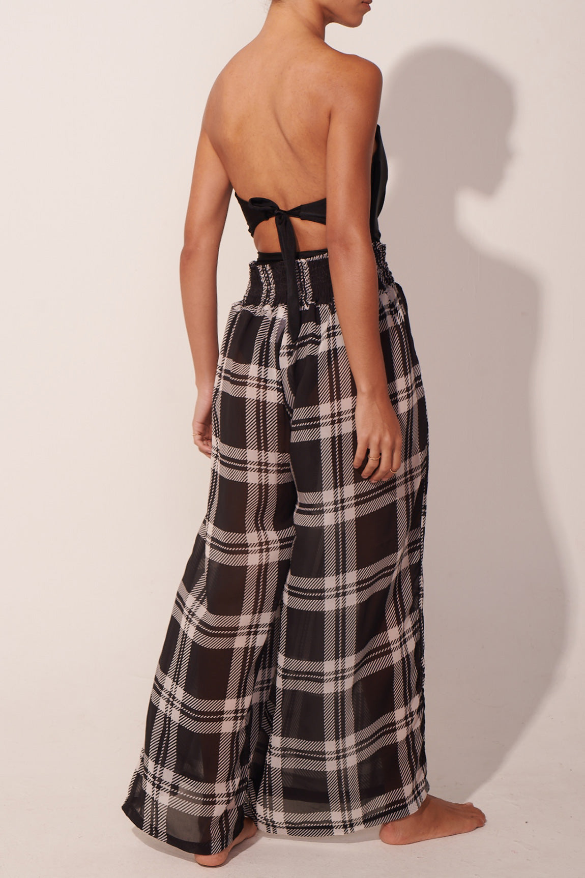 Pantalón The Vintage Checked Maxi Black