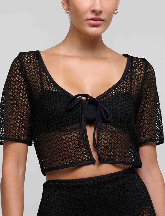 Top Touch Me Softly Black