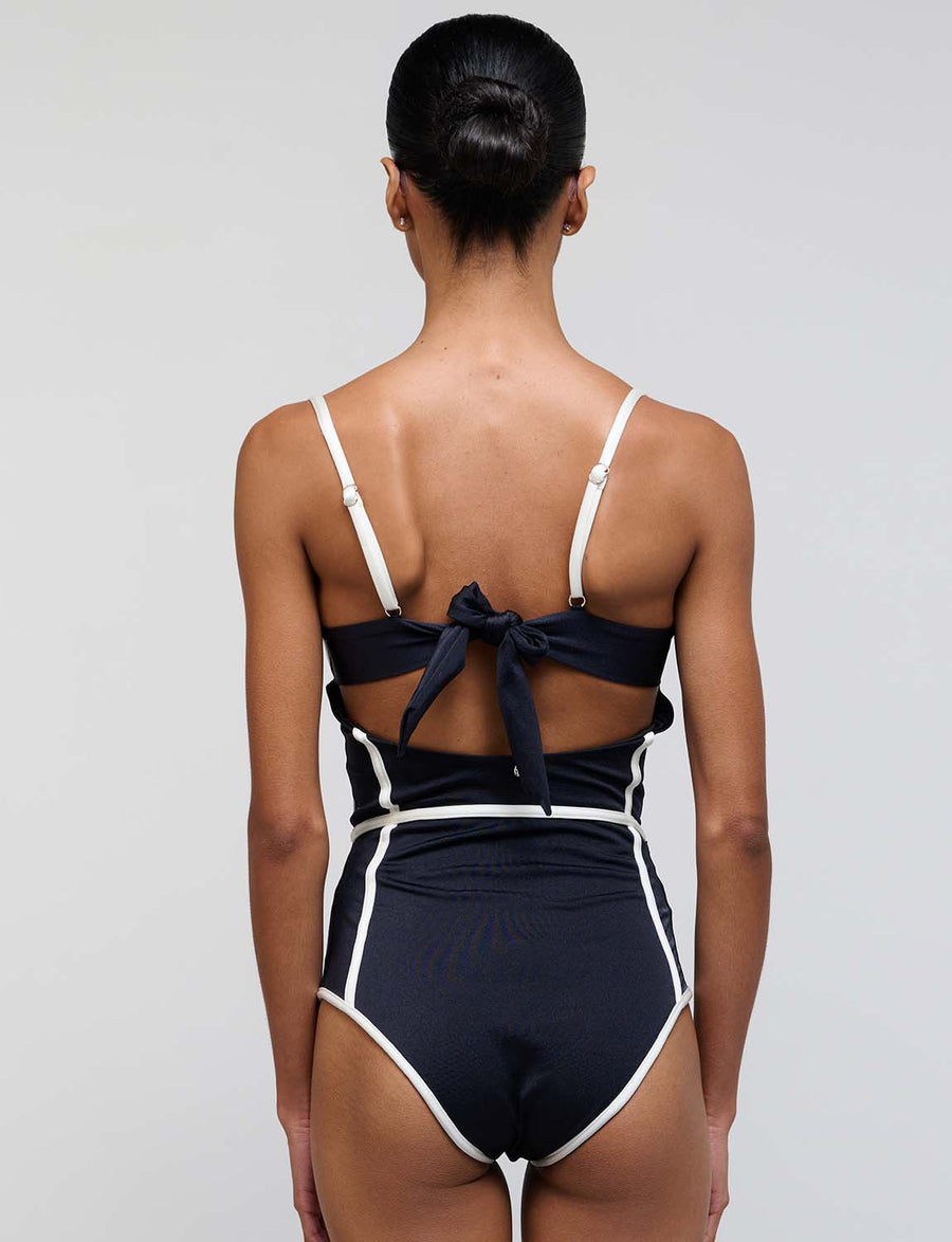 Enterizo Ocean Lines To Me Black