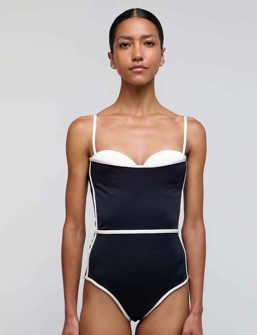 Enterizo Ocean Lines To Me Black